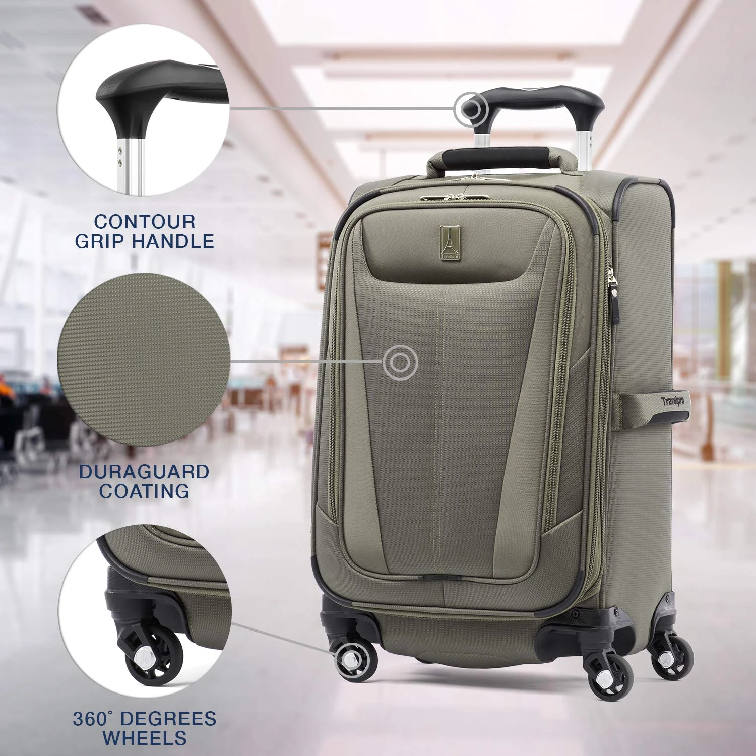 Travelpro Maxlite 5 Carry-On 21-Inch 4-Wheel Softside Luggage 16 Travelpro Maxlite 5 Carry-On 21-Inch 4-Wheel Softside Luggage - Image 14