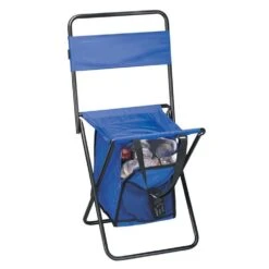 Preferred Nation Folding Chair With Cooler Blue