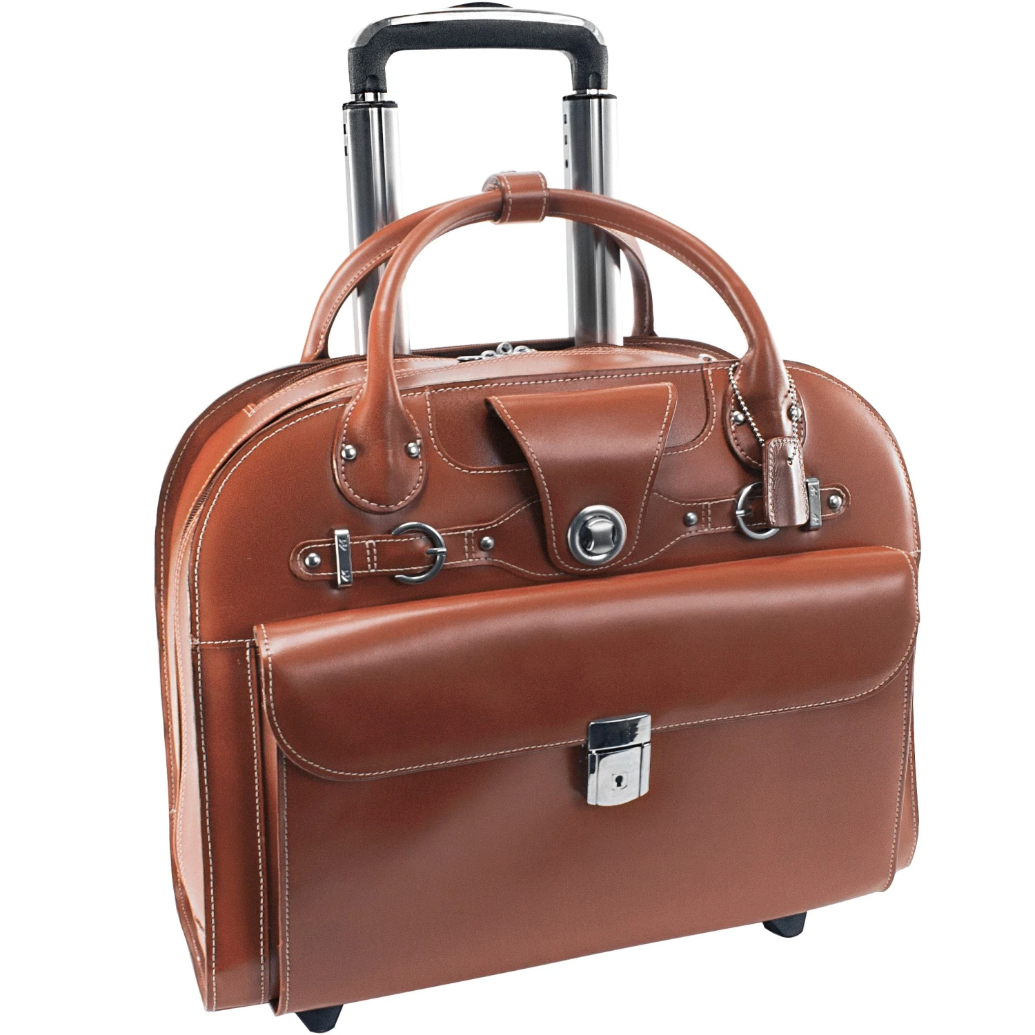 McKlein USA Edgebrook 15.4" Leather Wheeled Ladies' Laptop Briefcase 10 McKlein USA Edgebrook 15.4" Leather Wheeled Ladies' Laptop Briefcase - Image 8