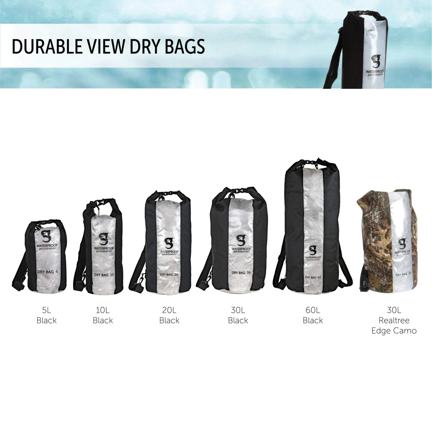 Geckobrands Durable View Dry Bag 4 Geckobrands Durable View Dry Bag - Image 2
