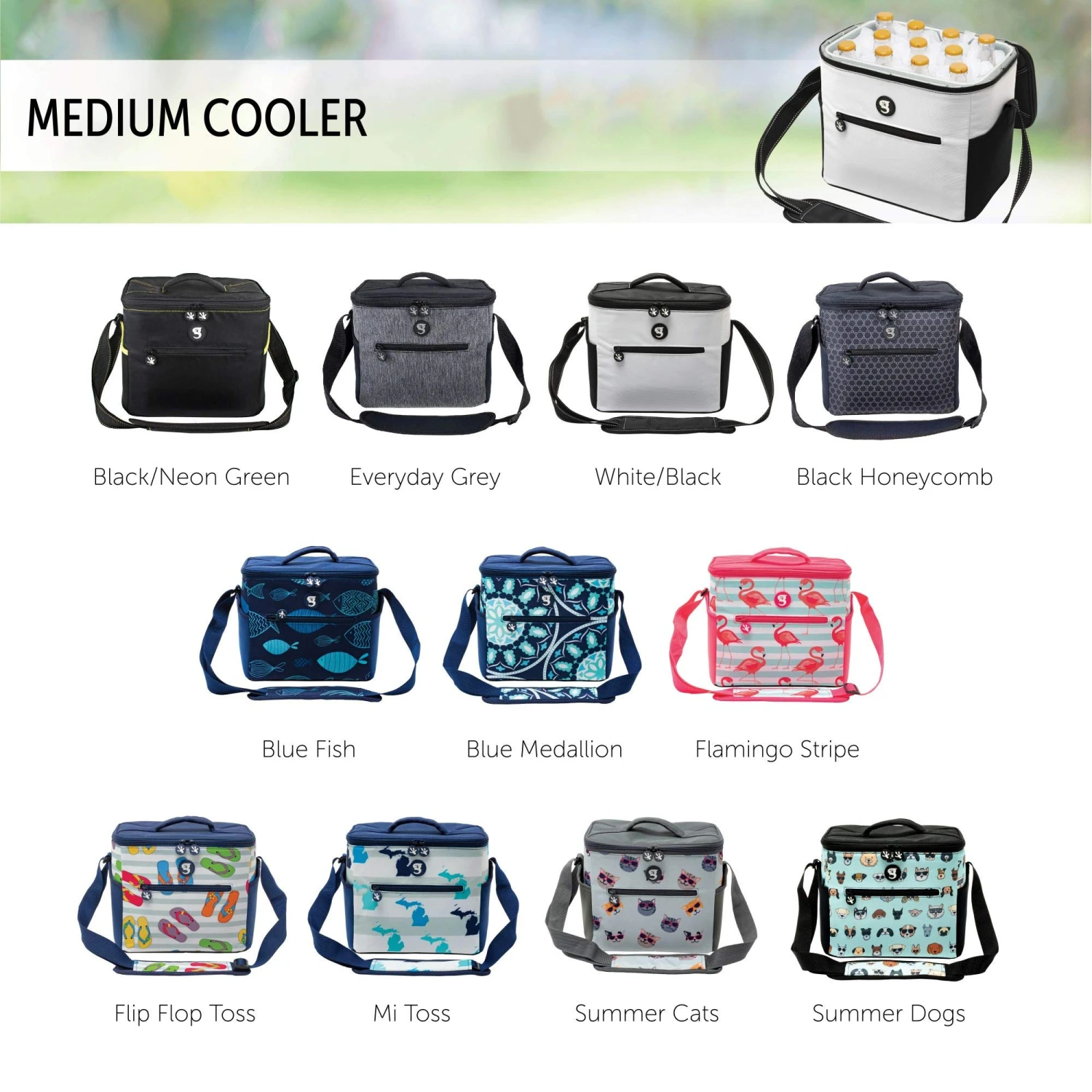 Geckobrands Medium 11 Bottle / 12 Can Cooler With Removable Hard Liner 10 Geckobrands Medium 11 Bottle / 12 Can Cooler With Removable Hard Liner - Image 8