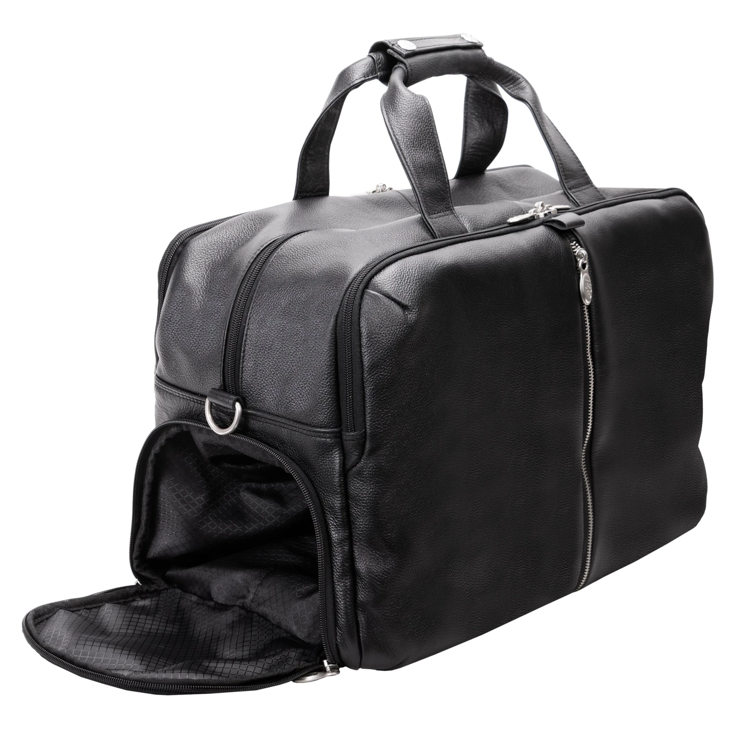 McKlein USA Avondale 22" Leather Triple Compartment Carry-All Travel Laptop Duffel 10 McKlein USA Avondale 22" Leather Triple Compartment Carry-All Travel Laptop Duffel - Image 8