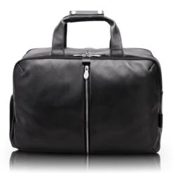 McKlein USA Avondale 22" Leather Triple Compartment Carry-All Travel Laptop Duffel