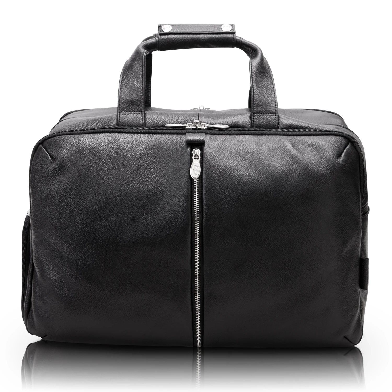 McKlein USA Avondale 22" Leather Triple Compartment Carry-All Travel Laptop Duffel 3 McKlein USA Avondale 22" Leather Triple Compartment Carry-All Travel Laptop Duffel