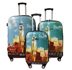 Kemyer Series 888 Hardshell 3 Piece Set (20"/24"/28") 4-Wheel Luggage Sets