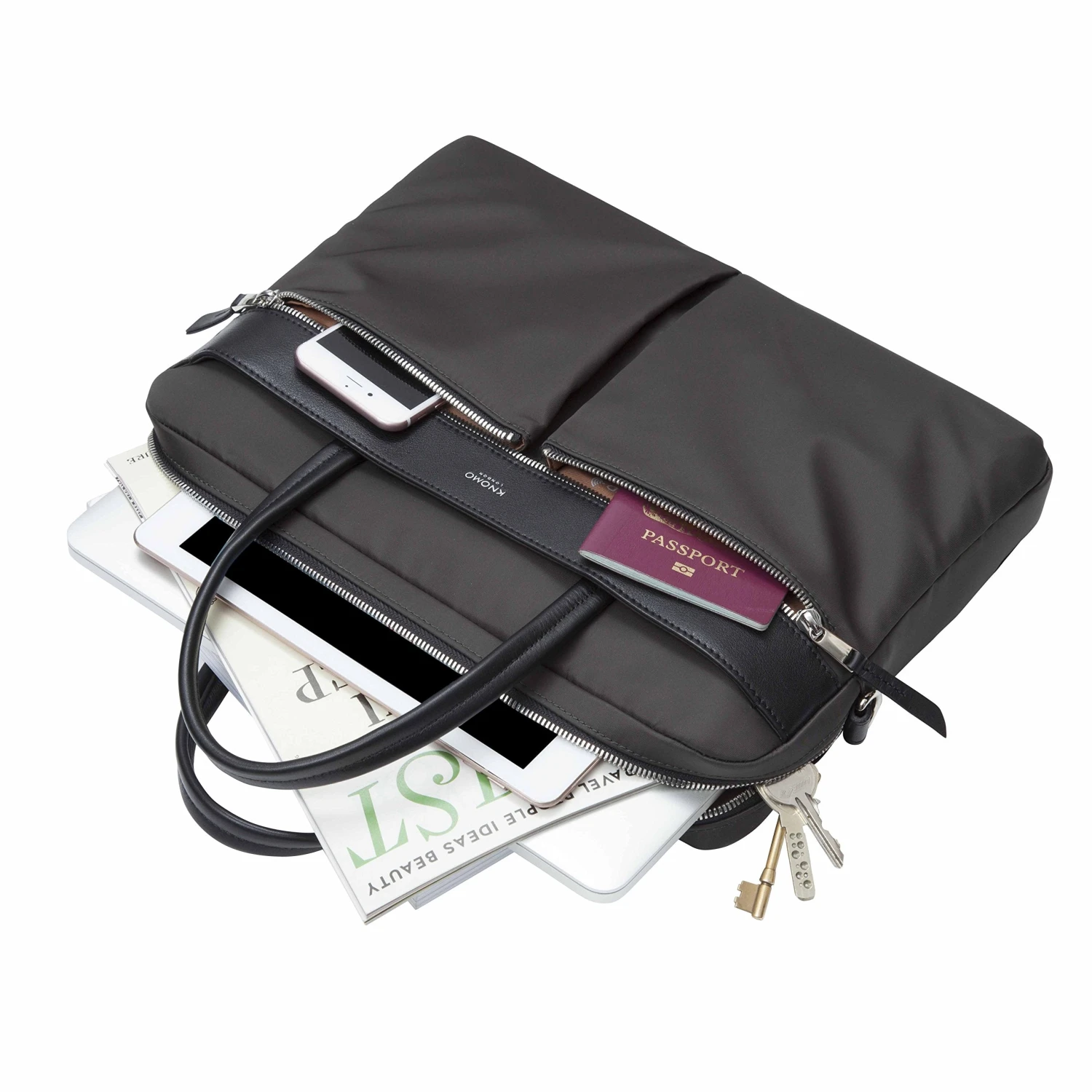 Knomo London Mayfair Slim 14" Laptop Briefcase 22 Knomo London Mayfair Slim 14" Laptop Briefcase - Image 20