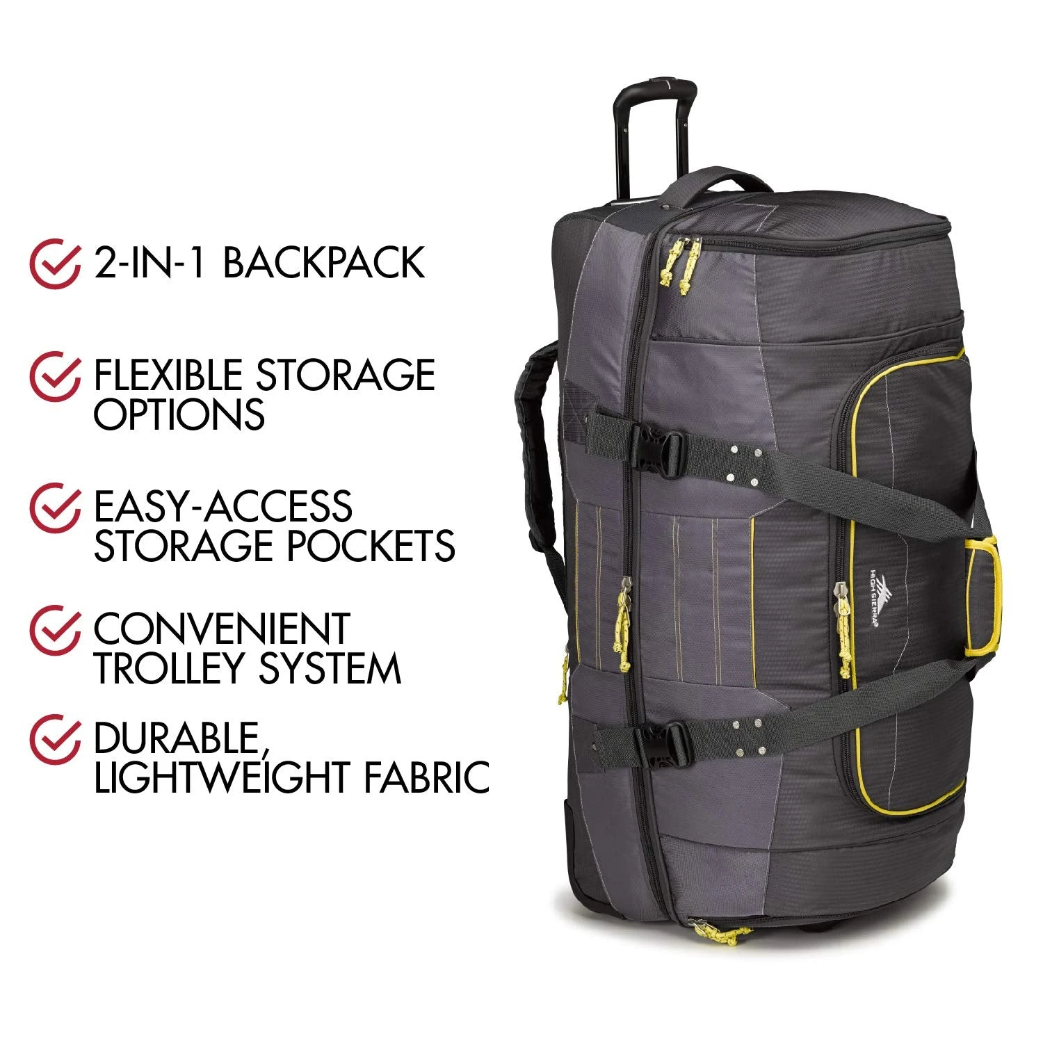 High Sierra Ultimate Access 2.0 Drop Bottom 36" 2-Wheel Wheeled Duffel Bags 18 High Sierra Ultimate Access 2.0 Drop Bottom 36" 2-Wheel Wheeled Duffel Bags - Image 16