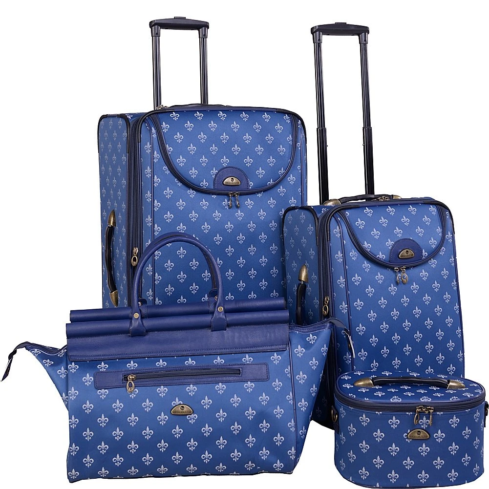 American Flyer Fleur De Lis 4 Piece Set 4-Wheel Luggage Sets 4 American Flyer Fleur De Lis 4 Piece Set 4-Wheel Luggage Sets - Image 2