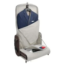 Vocier 2-Piece Travel Set Zero Crease System & Leather Briefcase -Best Luggage Store 2415697ecc58eb5c43a40e96714b1adc8dc391a0a2ff605c708d7fd2b154a499