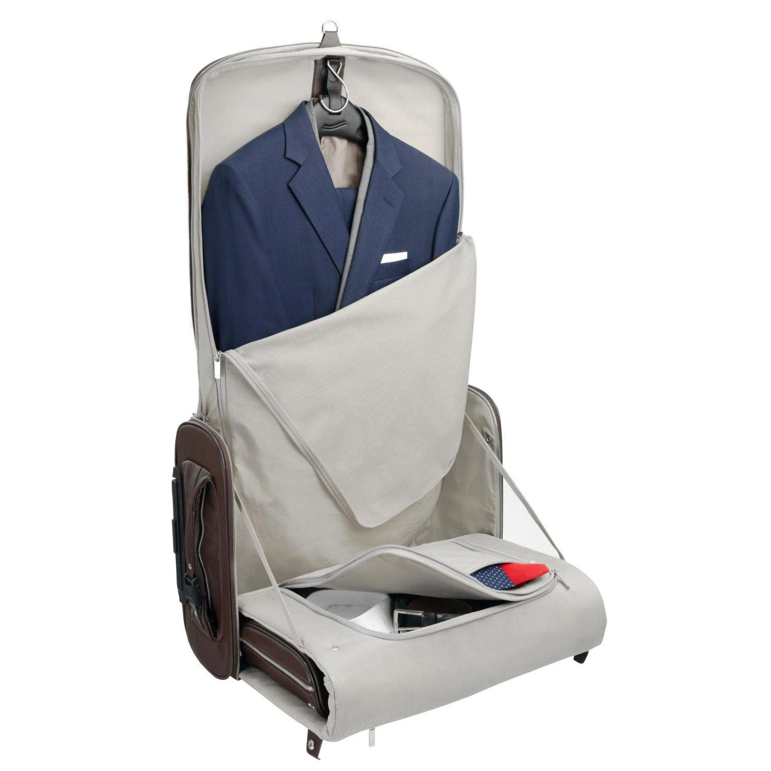 Vocier 3-Piece Travel Set Zero Crease System, Leather Travel Bag & Leather Briefcase 14 Vocier 3-Piece Travel Set Zero Crease System, Leather Travel Bag & Leather Briefcase - Image 12