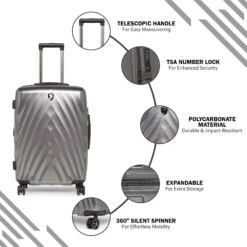 Heys America EcoLite 26" 4-Wheel Medium Luggage -Best Luggage Store 2894e171fd4e4cef62d9801079e1f55fd664c4a007a5bfc90abdbe10c90904eb