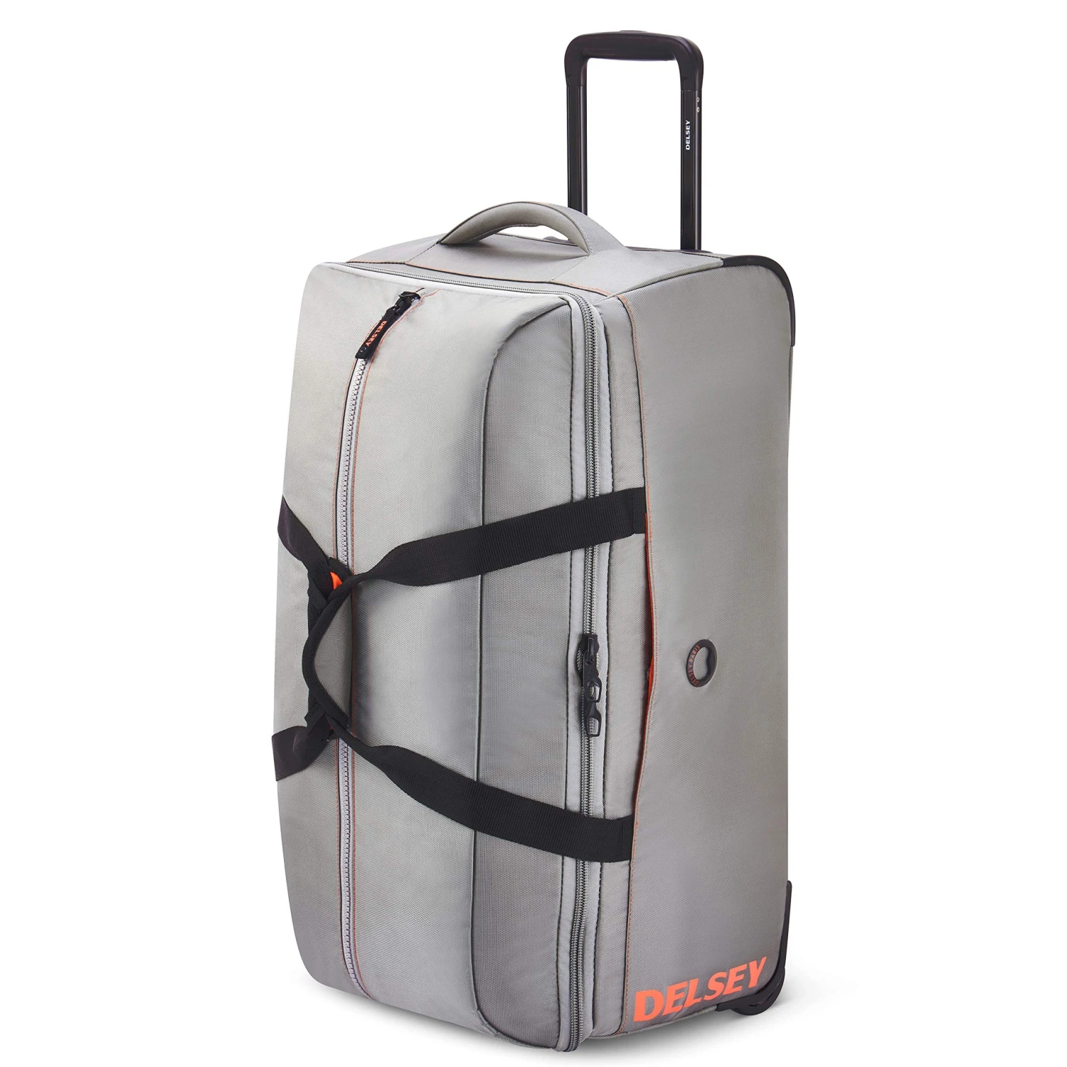 DELSEY Paris Egoa Rolling Travel Duffel Bag With 100% Recycled Materials, Light Gray, Checked-Medium 25 Inch 4 DELSEY Paris Egoa Rolling Travel Duffel Bag With 100% Recycled Materials, Light Gray, Checked-Medium 25 Inch - Image 2