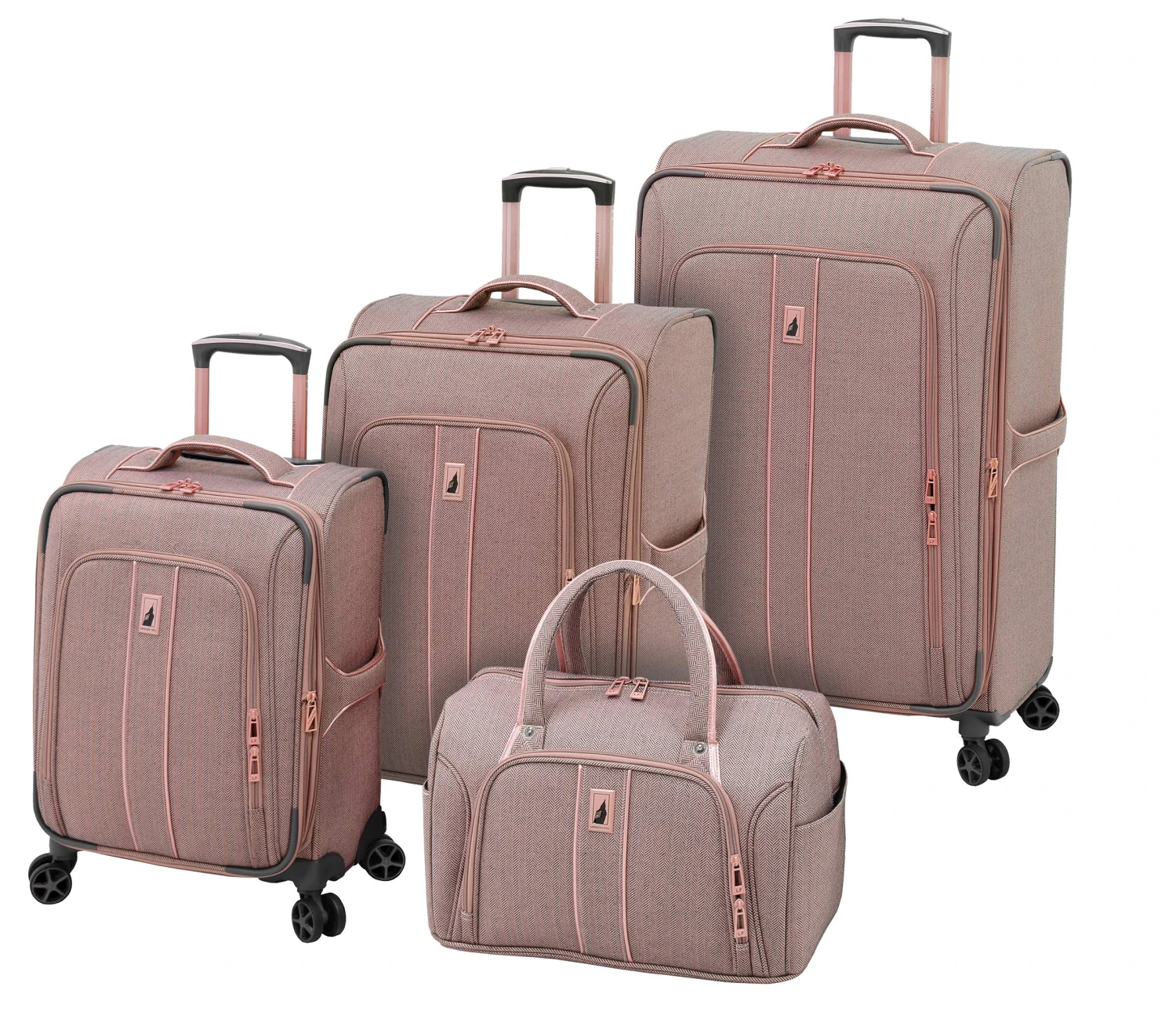 London Fog Newcastle 4 Piece Set 4-Wheel Luggage Sets 3 London Fog Newcastle 4 Piece Set 4-Wheel Luggage Sets