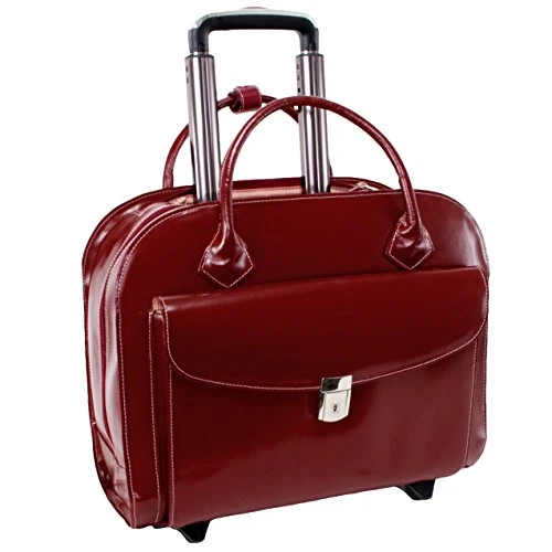 McKlein USA Granville Leather 15.4" Wheeled Ladies' Laptop Case 7 McKlein USA Granville Leather 15.4" Wheeled Ladies' Laptop Case - Image 5