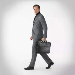 Briggs & Riley @work Leather Medium Brief -Best Luggage Store 35a0dca37103bb627e6d5ad97cb1a32a93d3f883c4852ba3428dc82e5fc40aff