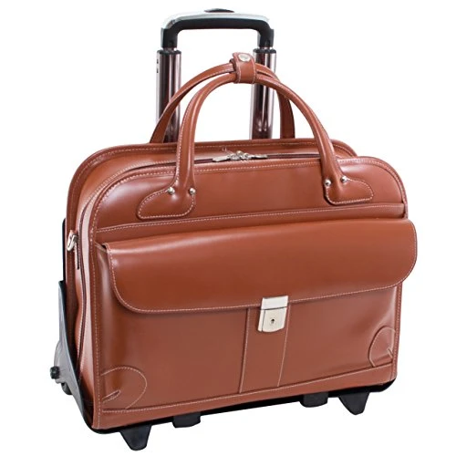 McKlein USA Lakewood Ladies' Leather Fly-Through Checkpoint-Friendly Detachable Wheeled Briefcase 5 McKlein USA Lakewood Ladies' Leather Fly-Through Checkpoint-Friendly Detachable Wheeled Briefcase - Image 3