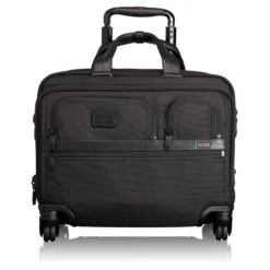 TUMI Alpha Ballistic Travel Men's 4 Wheel Deluxe Brief With Laptop Case