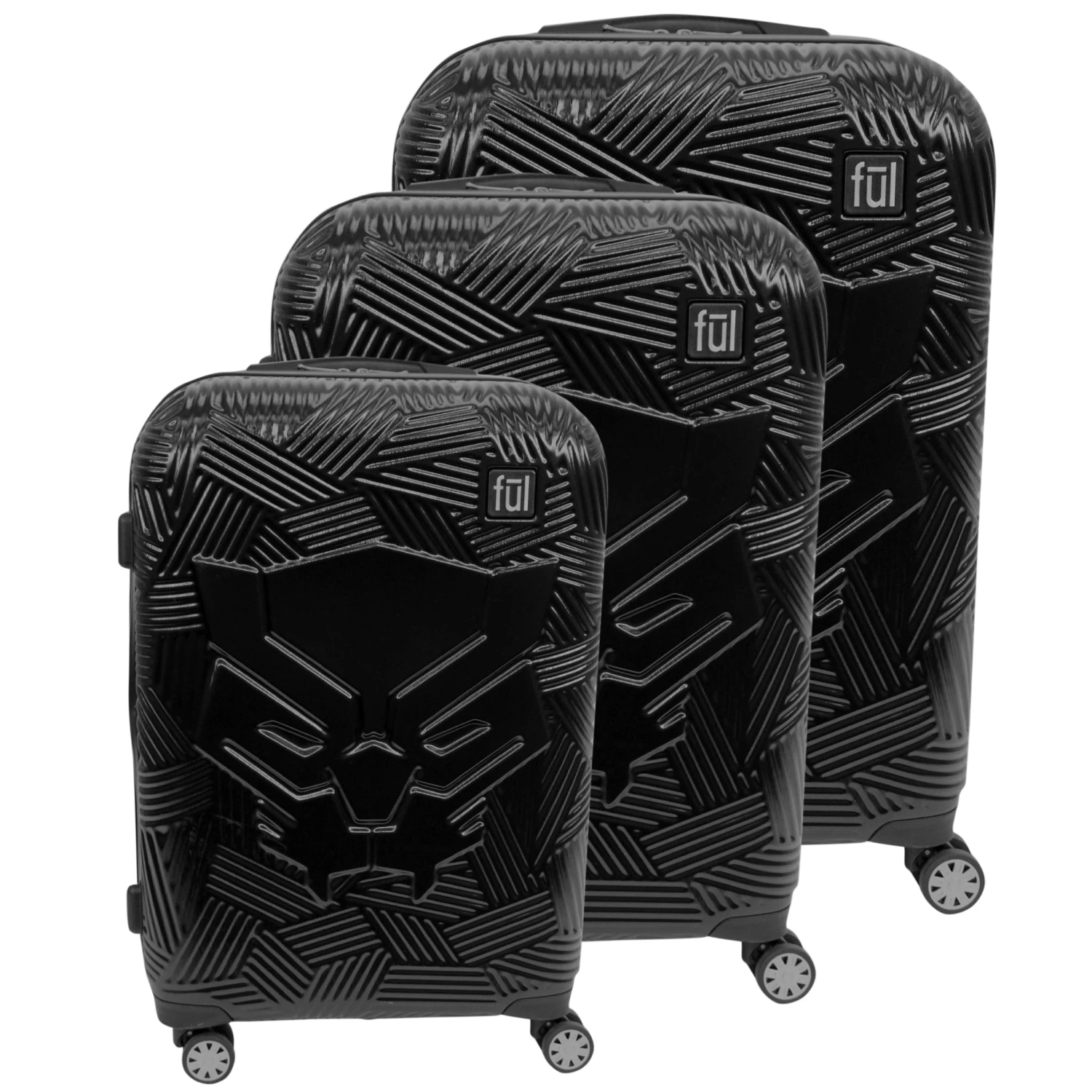 Ful Marvel Black Panther 3 Piece Set (21"/25"/29") 4-Wheel Luggage Sets 3 Ful Marvel Black Panther 3 Piece Set (21"/25"/29") 4-Wheel Luggage Sets