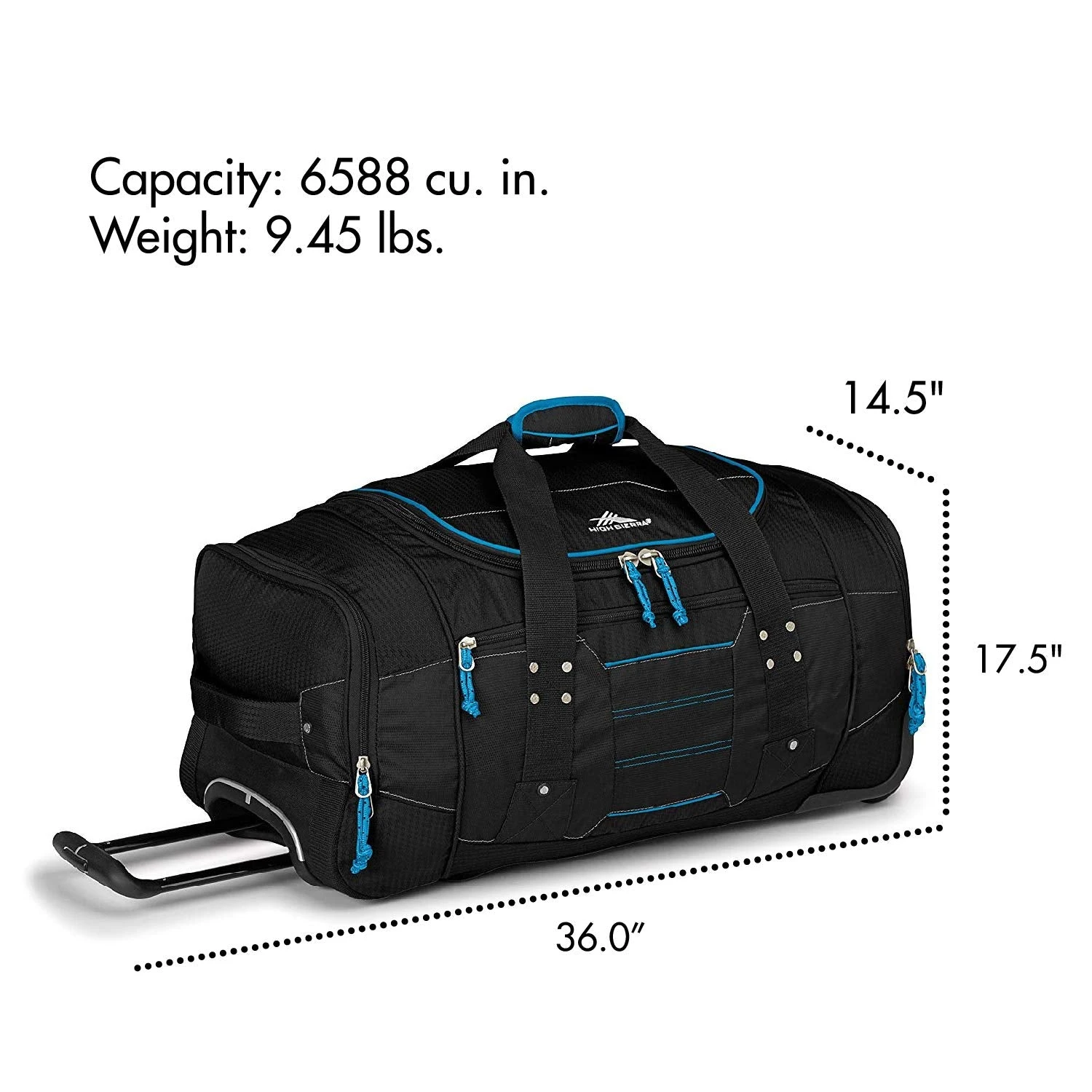 High Sierra Ultimate Access 2.0 Drop Bottom 36" 2-Wheel Wheeled Duffel Bags 8 High Sierra Ultimate Access 2.0 Drop Bottom 36" 2-Wheel Wheeled Duffel Bags - Image 6
