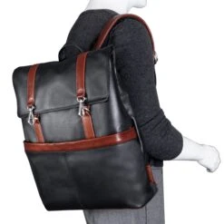 McKlein USA Element 17" Leather Two-Tone Flap-Over Laptop & Tablet Backpack 27 McKlein USA Element 17" Leather Two-Tone Flap-Over Laptop & Tablet Backpack -Best Luggage Store 46bb3caaedb05ee39971313b69440b1edc680cc53f78a2b7aba4b3ed49ae4572