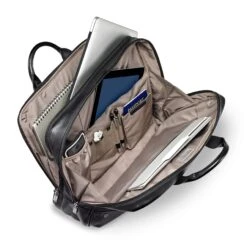 Briggs & Riley @work Leather Medium Brief -Best Luggage Store 472a1f33cb6e0f3e492d5735b82b35c0d9caf23e8f7673692df7ba8b75c22fa2