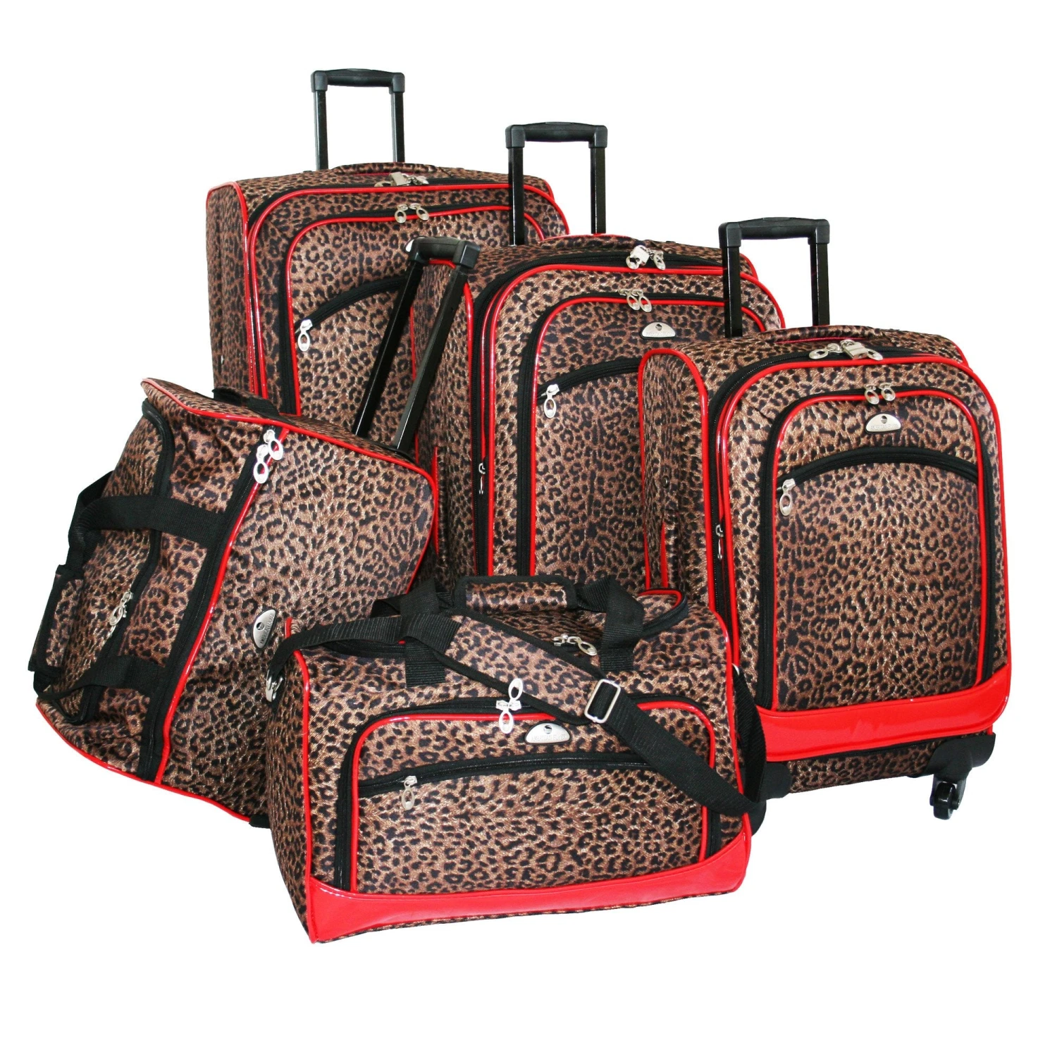 American Flyer AnimalPrint 5 Piece Set 4-Wheel Luggage Sets 15 American Flyer AnimalPrint 5 Piece Set 4-Wheel Luggage Sets - Image 13