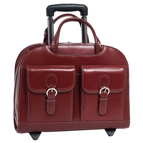 McKlein USA Davis Leather 15.4" Wheeled Ladies' Laptop Case 7 McKlein USA Davis Leather 15.4" Wheeled Ladies' Laptop Case - Image 5