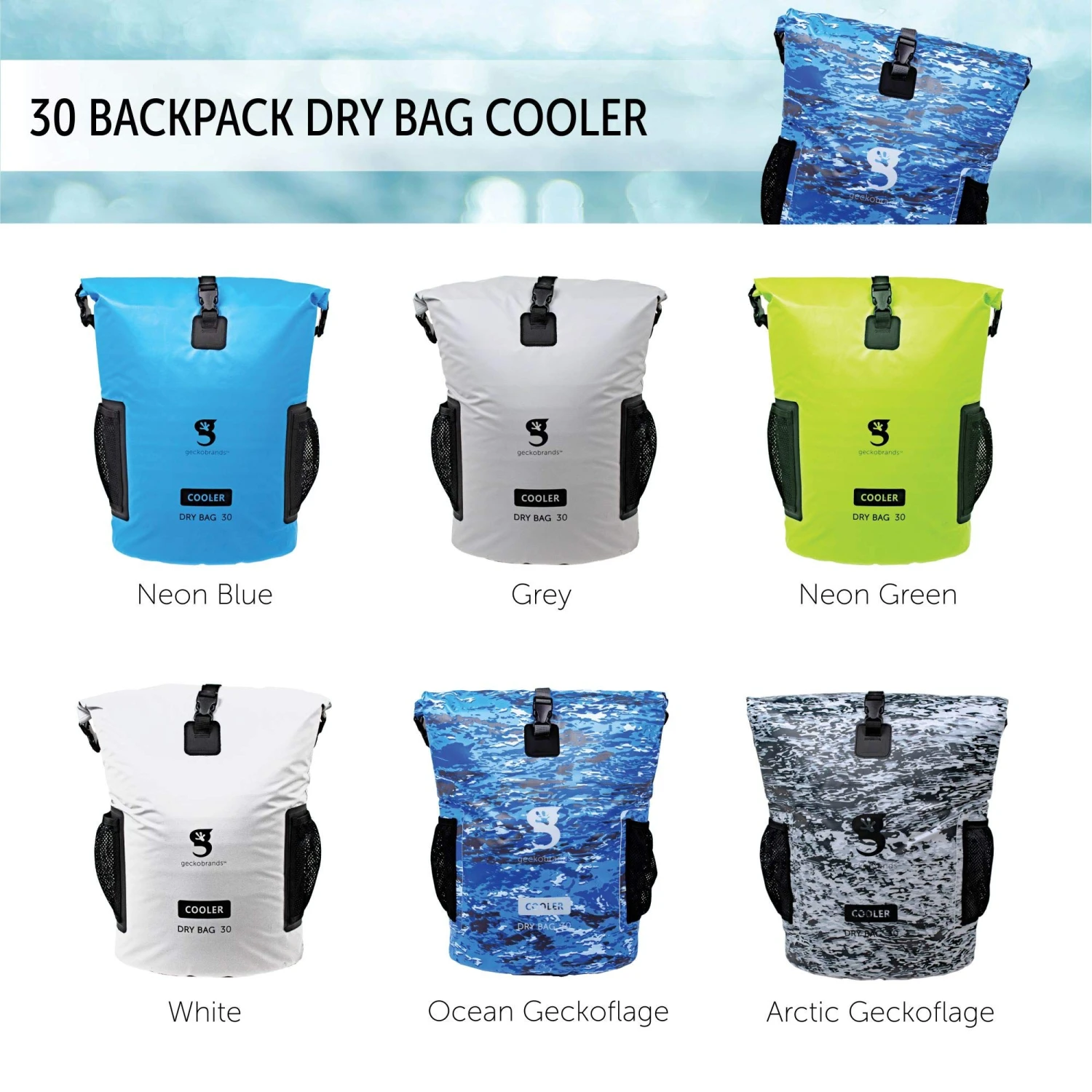 Geckobrands Backpack Dry Bag Cooler 5 Geckobrands Backpack Dry Bag Cooler - Image 3