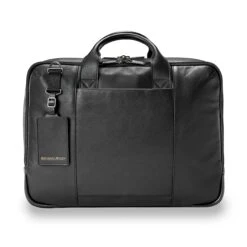 Briggs & Riley @work Leather Medium Brief -Best Luggage Store 51e9018fcca6830a3e47b67bf55bc48f5f01a1f28caa45cd219532178da81d21