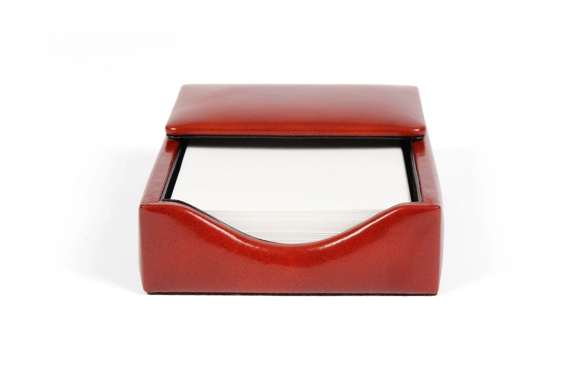 Bosca Old Leather Flip Top Memo Box 3 Bosca Old Leather Flip Top Memo Box