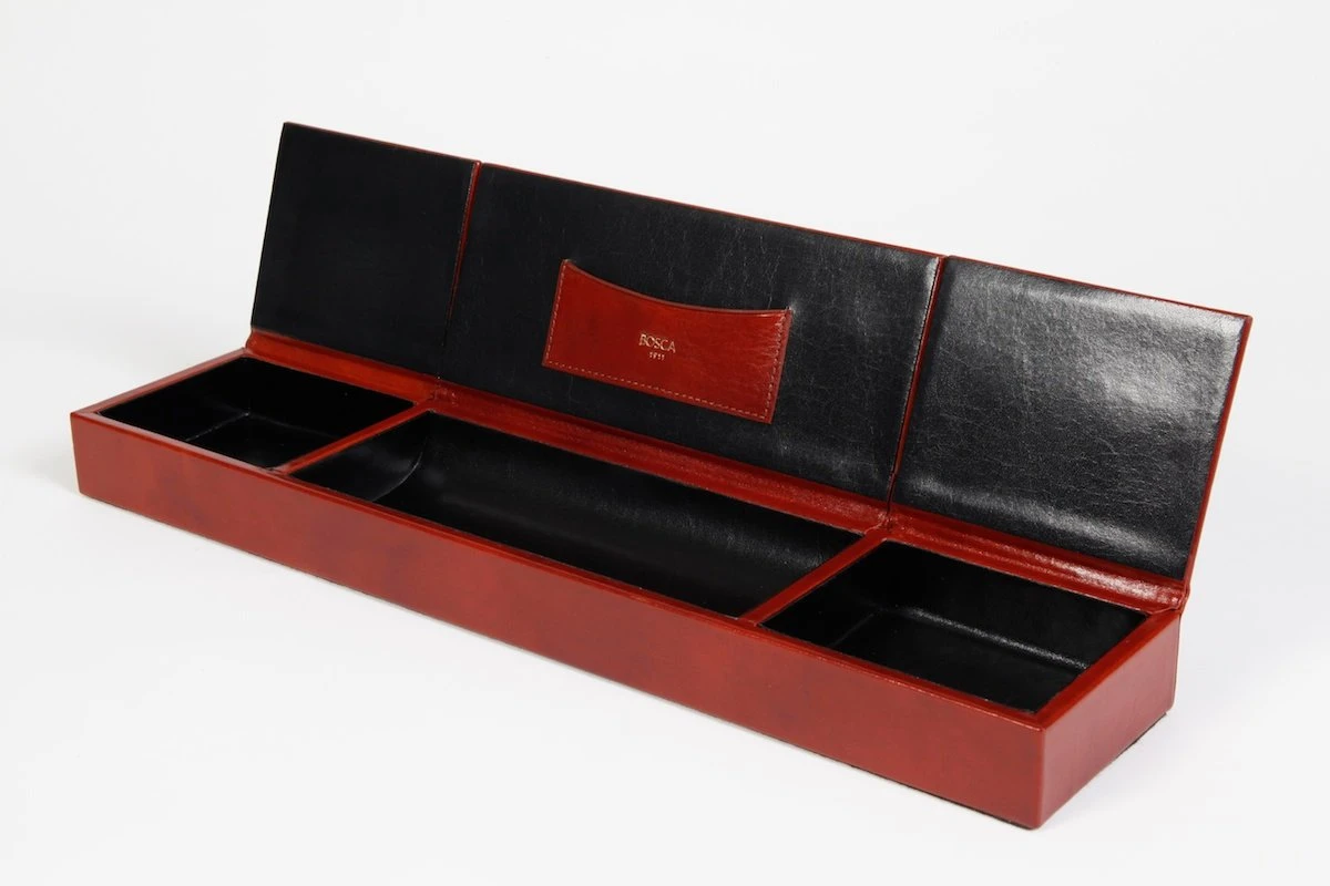 Bosca 3 Compartment Desk Organizer Old Leather 17 Bosca 3 Compartment Desk Organizer Old Leather - Image 15