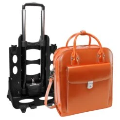 McKlein USA La Grange 15.4" Leather Vertical Wheeled Ladies' Laptop Briefcase -Best Luggage Store 58d49accc8b8fbe5b76516aaa9d0199f8645da8659a71c301746314a72931b0f