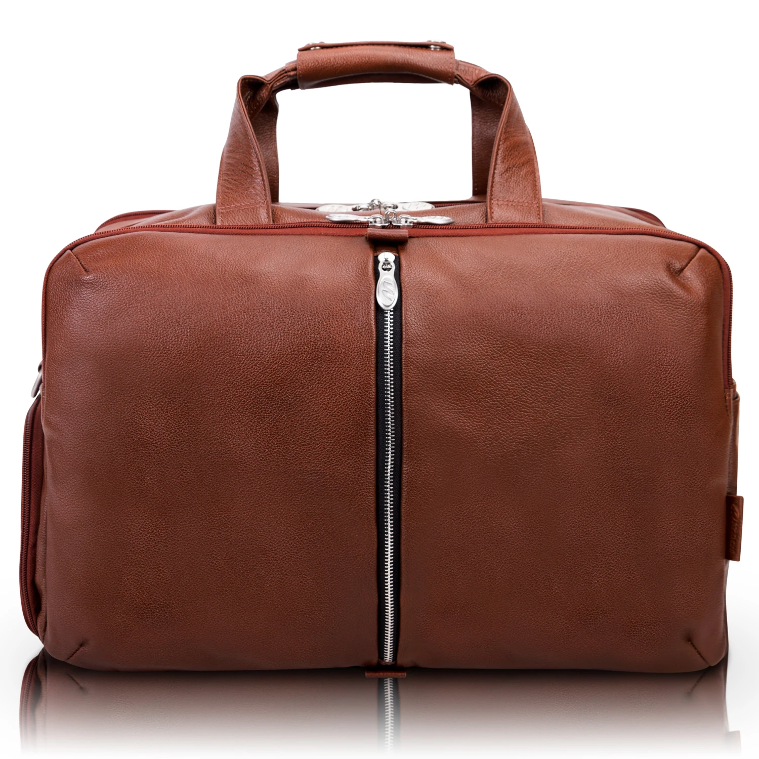 McKlein USA Avondale 22" Leather Triple Compartment Carry-All Travel Laptop Duffel 12 McKlein USA Avondale 22" Leather Triple Compartment Carry-All Travel Laptop Duffel - Image 10