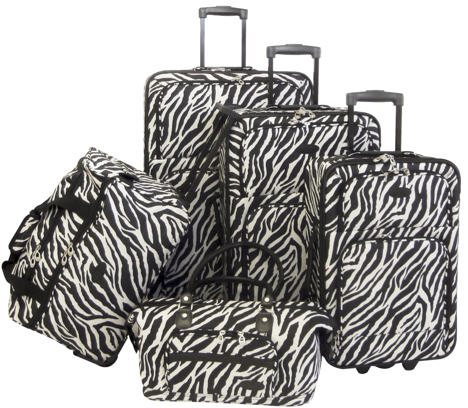 American Flyer AnimalPrint 5 Piece Set 4-Wheel Luggage Sets 5 American Flyer AnimalPrint 5 Piece Set 4-Wheel Luggage Sets - Image 3