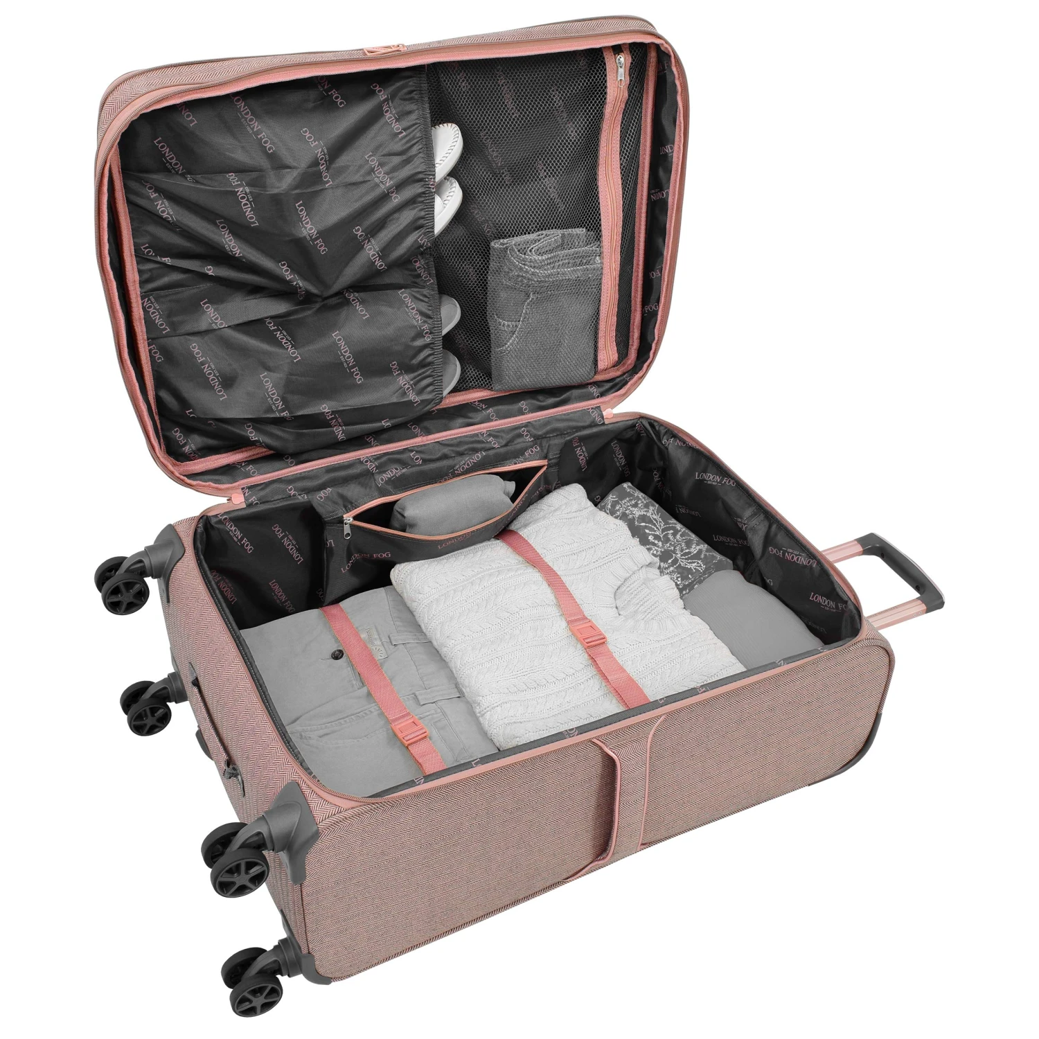 London Fog Newcastle 4 Piece Set 4-Wheel Luggage Sets 5 London Fog Newcastle 4 Piece Set 4-Wheel Luggage Sets - Image 3
