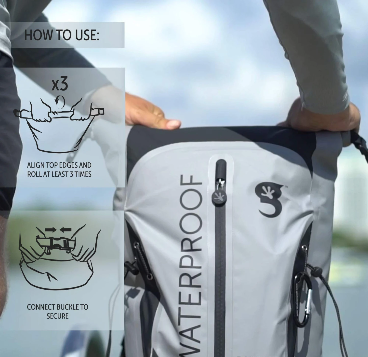 Geckobrands Paddler Waterproof Backpack 20 Geckobrands Paddler Waterproof Backpack - Image 18