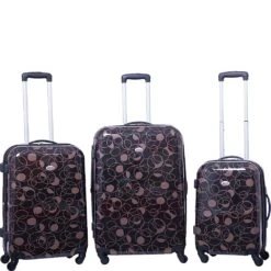 American Flyer Swirl 3 Piece Set (21"/25"/29") 4-Wheel Luggage Sets