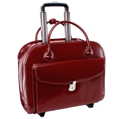 McKlein USA Granville Leather 15.4" Wheeled Ladies' Laptop Case 8 McKlein USA Granville Leather 15.4" Wheeled Ladies' Laptop Case - Image 6