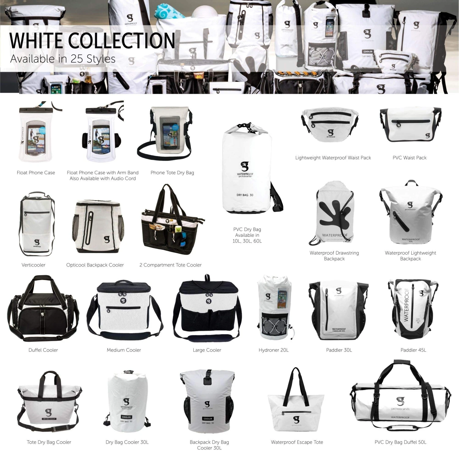 Geckobrands Backpack Dry Bag Cooler 16 Geckobrands Backpack Dry Bag Cooler - Image 14