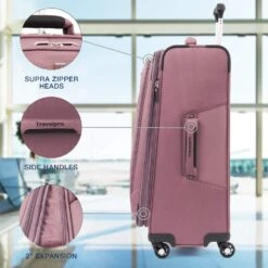 Travelpro Maxlite 5 Checked-Medium 25-Inch 4-Wheel Softside Luggage -Best Luggage Store 77f50326c6ecd350a32ef427c9edbd5c99af87ebeba9ca24168a772c45dce172