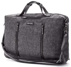 Hook And Albert Melange Fabric 3-Way Carryall, Grey