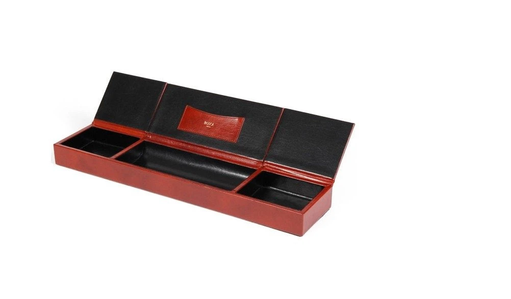 Bosca 3 Compartment Desk Organizer Old Leather 6 Bosca 3 Compartment Desk Organizer Old Leather - Image 4