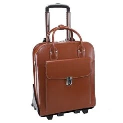McKlein USA La Grange 15.4" Leather Vertical Wheeled Ladies' Laptop Briefcase -Best Luggage Store 85b838d21af234bfaa0ef84829bbb005fb42238dfbfba6c039dac5c63e38ec39