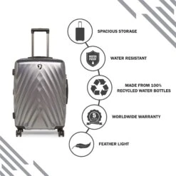 Heys America EcoLite 26" 4-Wheel Medium Luggage -Best Luggage Store 867618a0dd02e7348a08acec850d702e317446aa7fd10eeec40bba00b3341e85