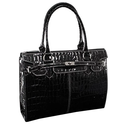 McKlein USA Francesca 14.1" Faux Patent Croco Leather Ladies' Laptop Briefcase 3 McKlein USA Francesca 14.1" Faux Patent Croco Leather Ladies' Laptop Briefcase