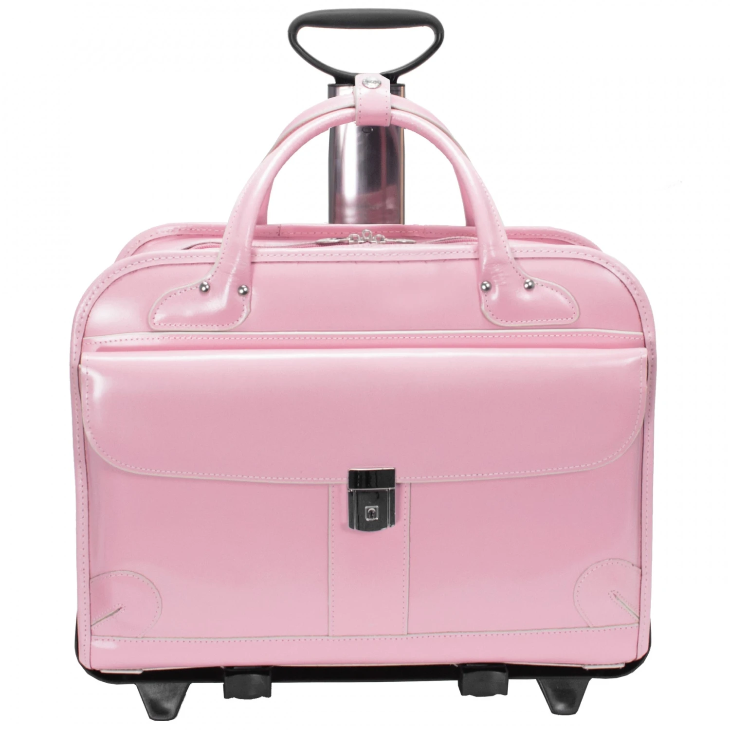 McKlein USA Lakewood Ladies' Leather Fly-Through Checkpoint-Friendly Detachable Wheeled Briefcase 13 McKlein USA Lakewood Ladies' Leather Fly-Through Checkpoint-Friendly Detachable Wheeled Briefcase - Image 11