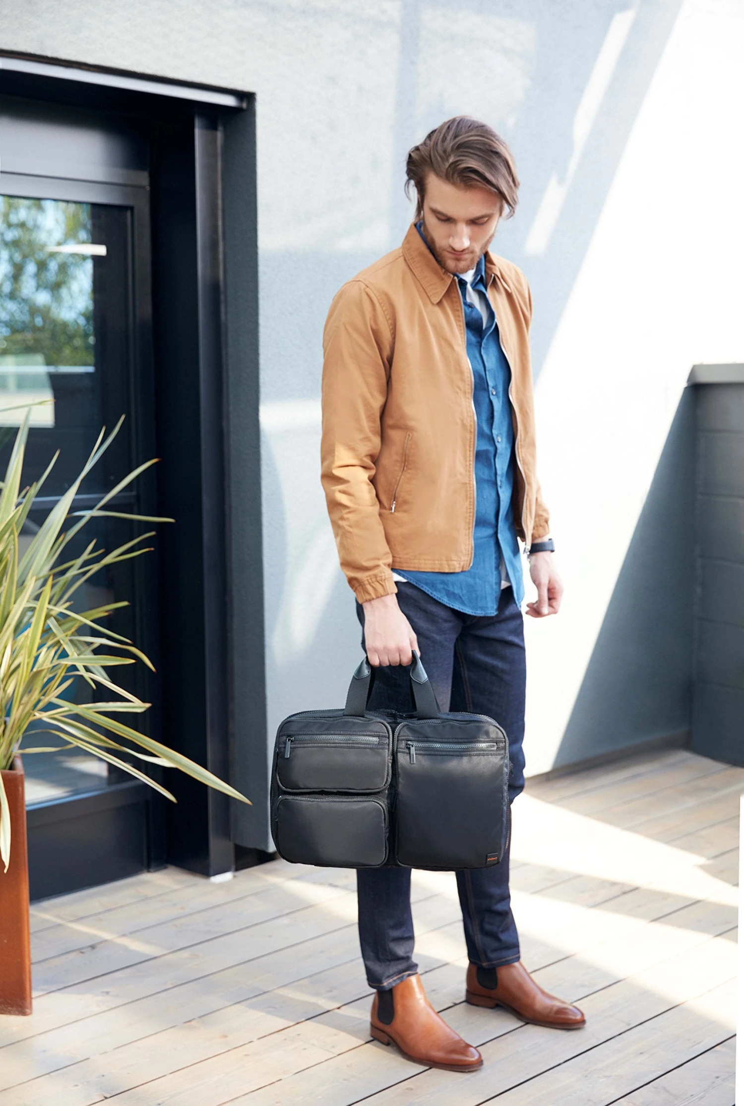 Knomo London Pimlico Wilton 15" Top-Load Briefcase 7 Knomo London Pimlico Wilton 15" Top-Load Briefcase - Image 5