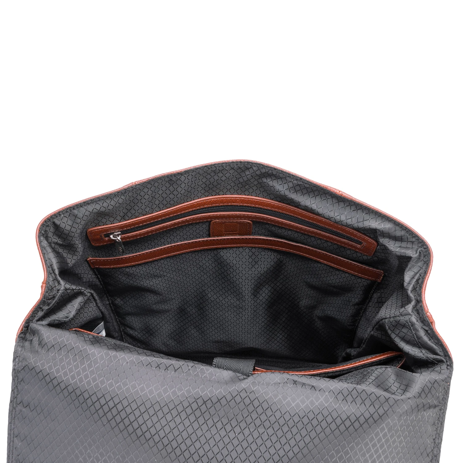 McKlein USA Element 17" Leather Two-Tone Flap-Over Laptop & Tablet Backpack 4 McKlein USA Element 17" Leather Two-Tone Flap-Over Laptop & Tablet Backpack - Image 2