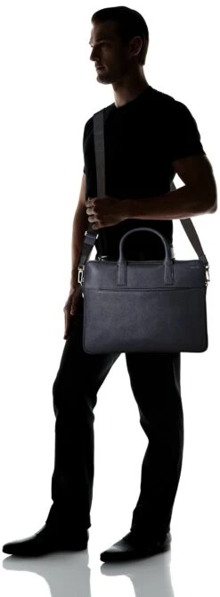 Jack Spade Men's Barrow Leather Portfolio Brief -Best Luggage Store 9527419e132aa272a9b0ad4f3bcf51e2a1793fcc4e17ea6e3fc0c322f0706265