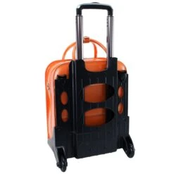 McKlein USA La Grange 15.4" Leather Vertical Wheeled Ladies' Laptop Briefcase -Best Luggage Store 971346194aee20ca0357089b955e625ff4cb4111ca7e5b0d18434cb8dffdc49e